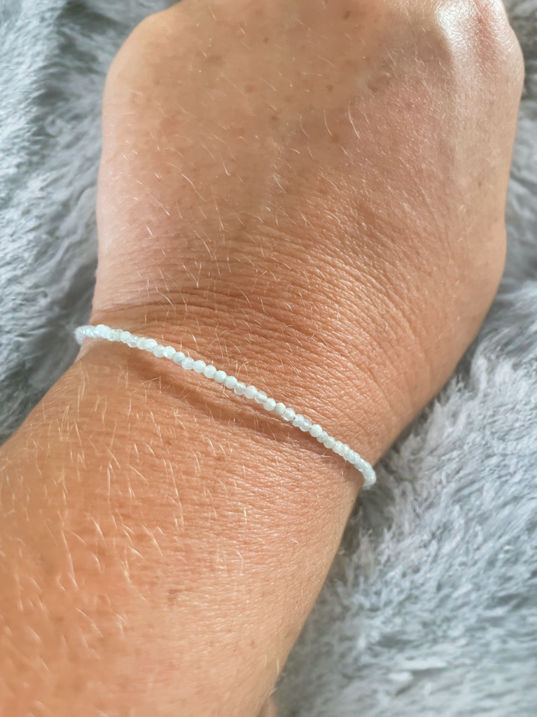 Aquamarine Faceted Bracelet