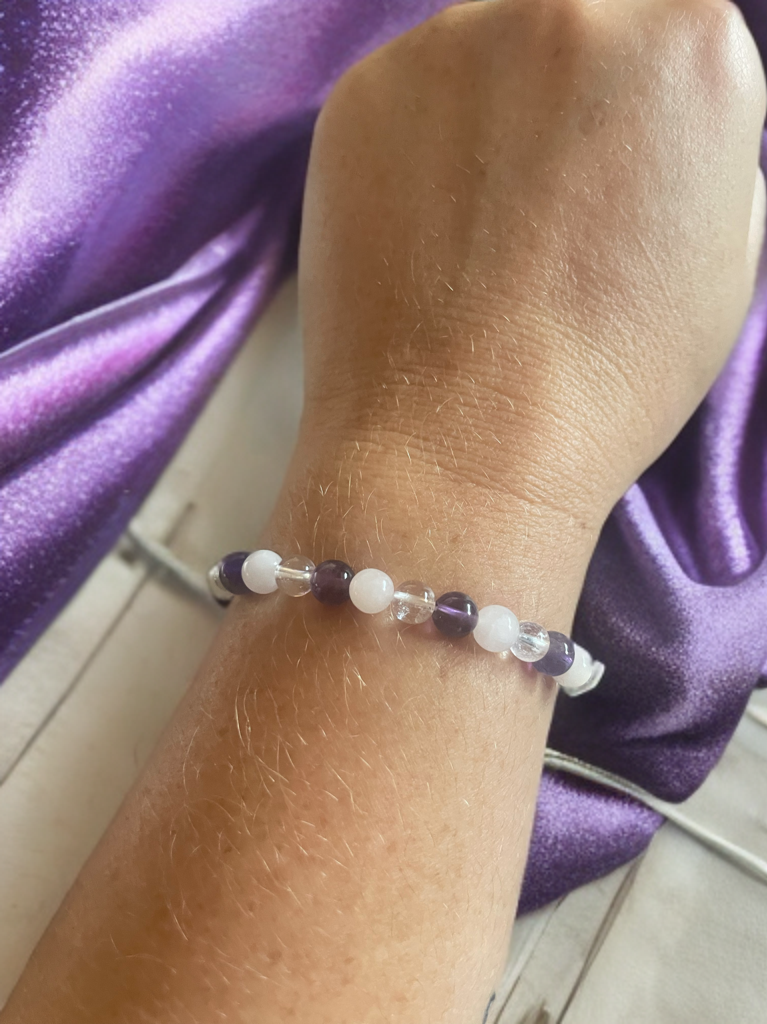 Amethyst & Rose Quartz Bracelet