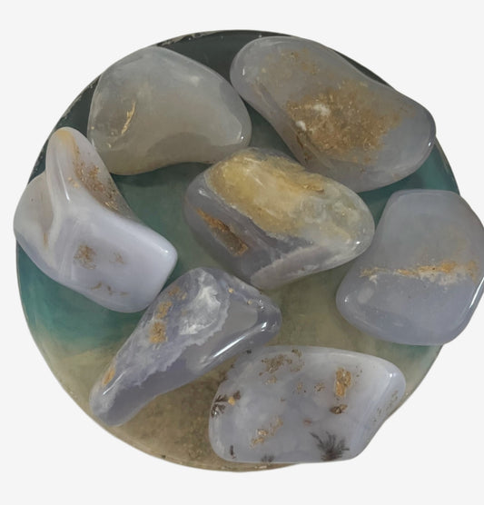 Blue Lace Agate Tumblestone