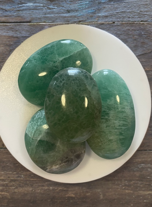 Green Fluorite Palmstones
