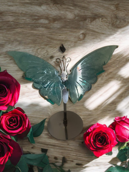 Green Fluorite Butterfly