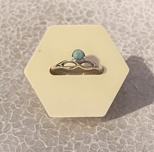 Larimar Sphere Ring