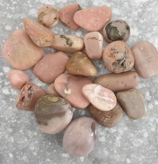 Pink Opal Tumblestone