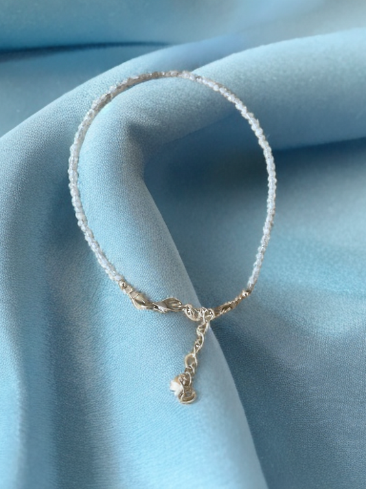 Aquamarine Faceted Bracelet
