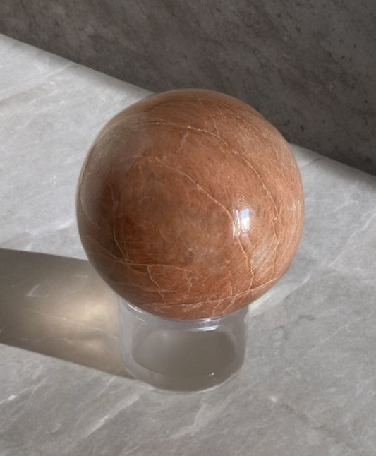 Peach Moonstone Sphere